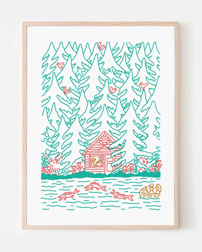 AFFICHE BEN TARDIF - MA CABANE AU CANADA