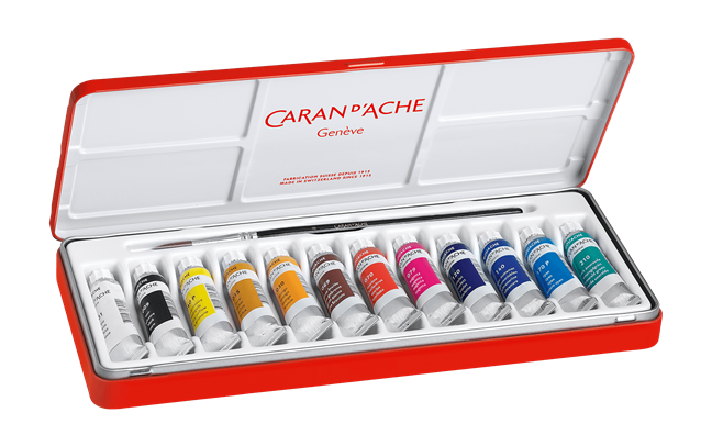 ENSEMBLE PEINTURE 12 TUBES GOUACHE STUDIO