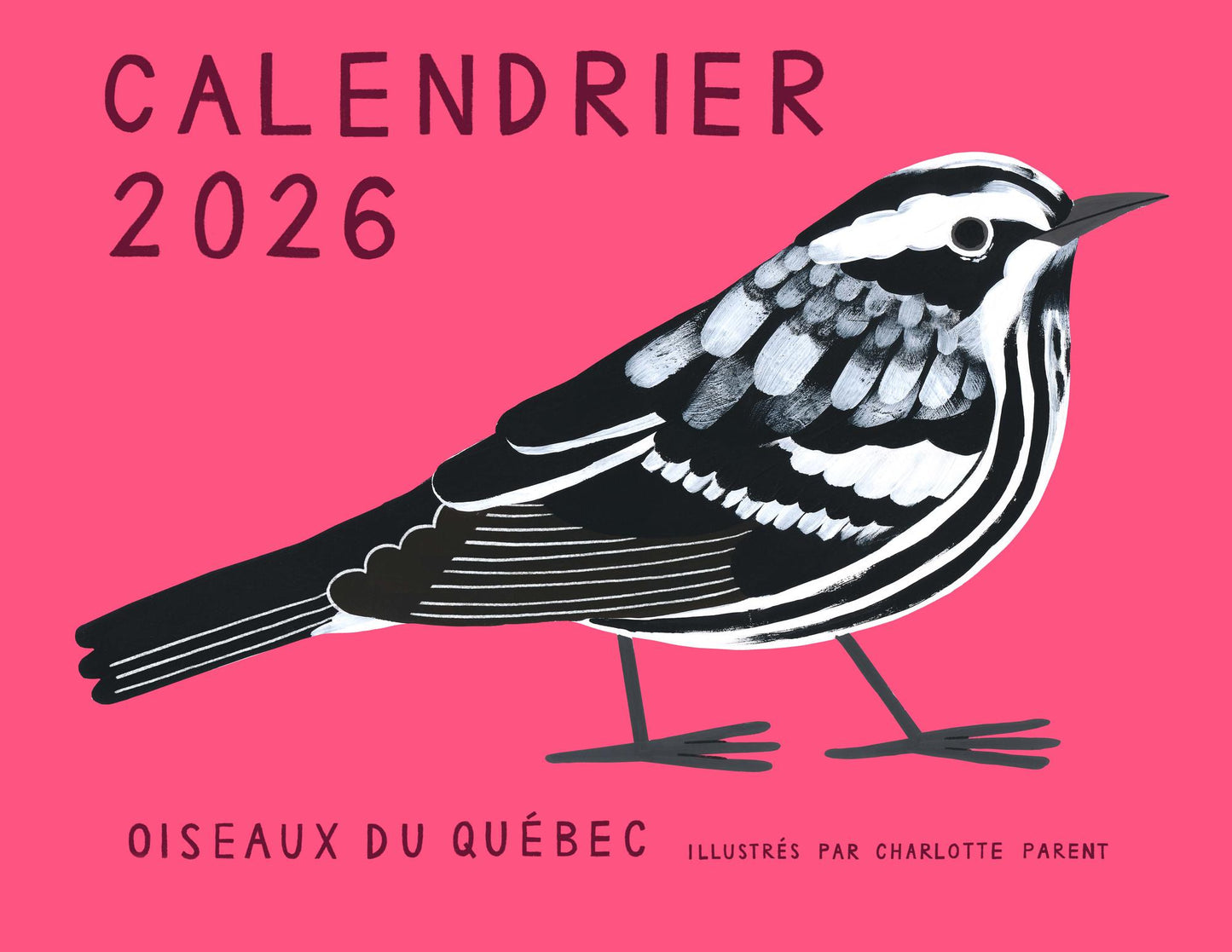 CALENDRIER 2026 OISEAUX DU QUÉBEC