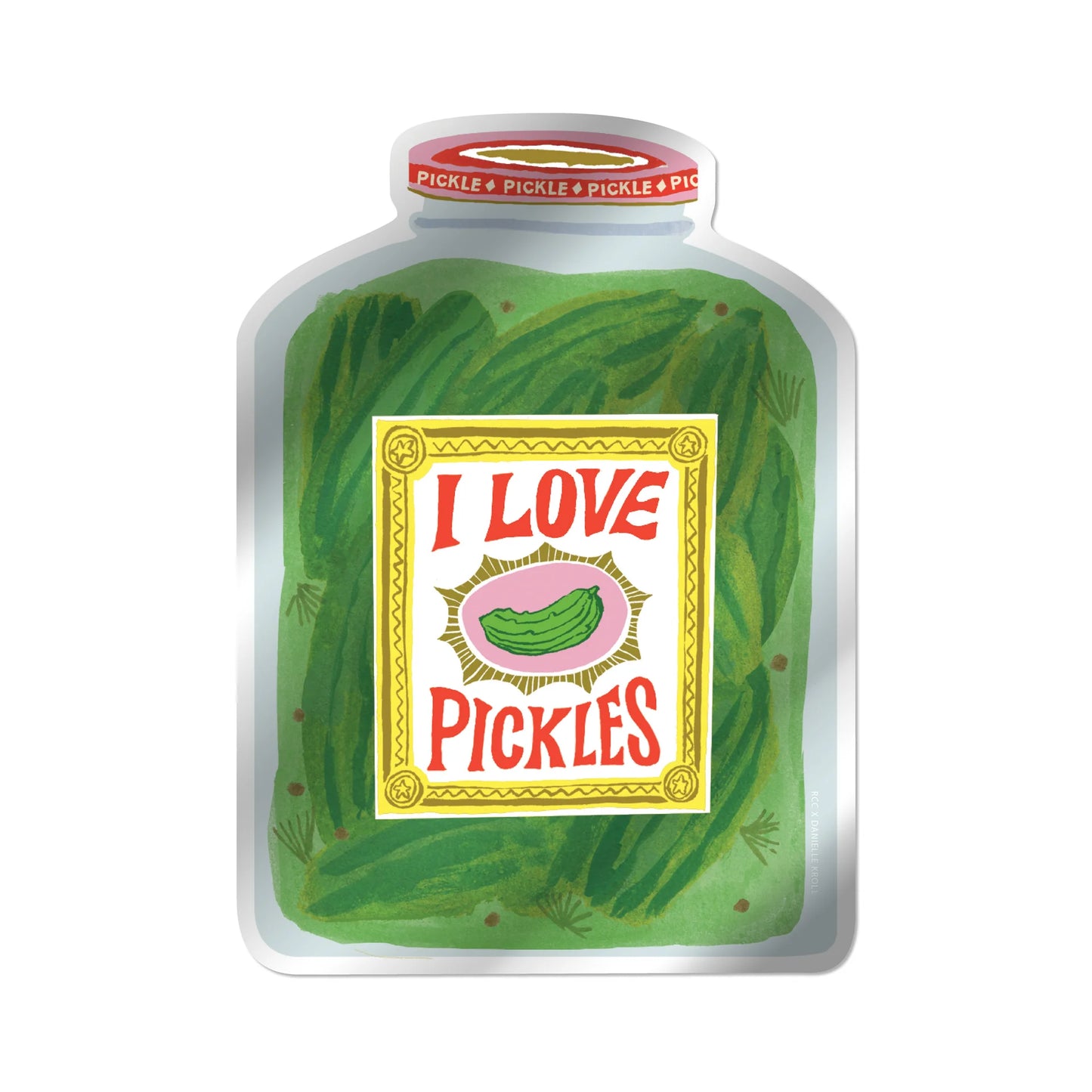 AUTOCOLLANT I LOVE PICKLES