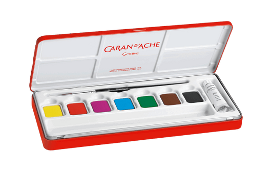 ENSEMBLE PEINTURE EN TABLETTES (8) GOUACHE STUDIO