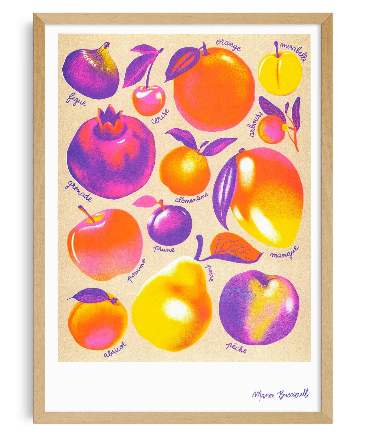 AFFICHE KIBLIND X MANON BUCCIARELLI - FRUITS
