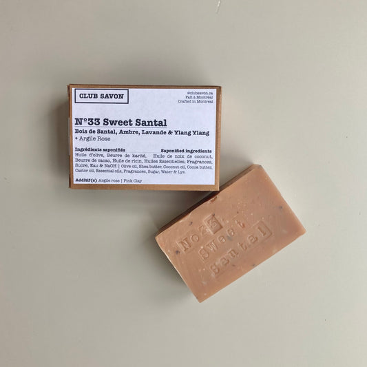 SAVON NO 33, SANTAL SUCRÉ
