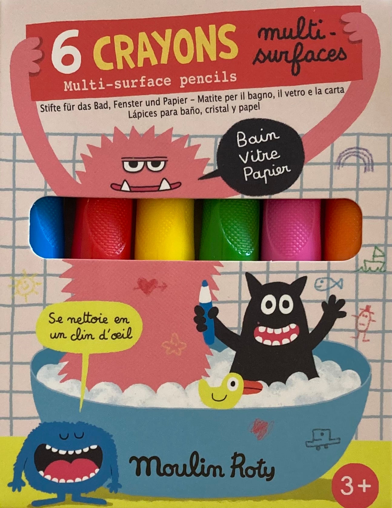 CRAYONS MULTI-SURFACES-MOULIN ROTY