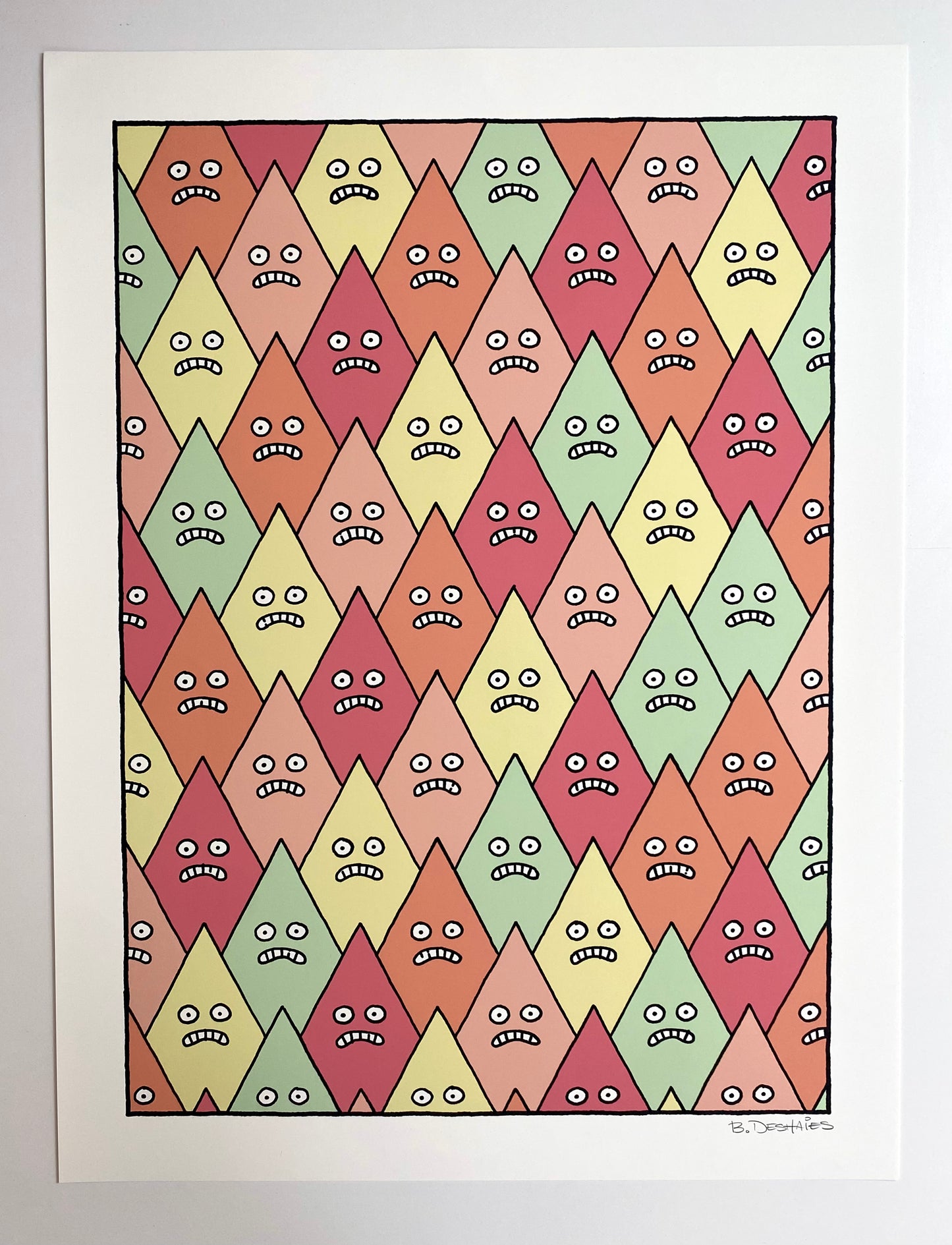 AFFICHE BENJAMIN DESHAIES_BIG BEN VOUS REGARDE, VARIANTE TAPIS VINTAGE