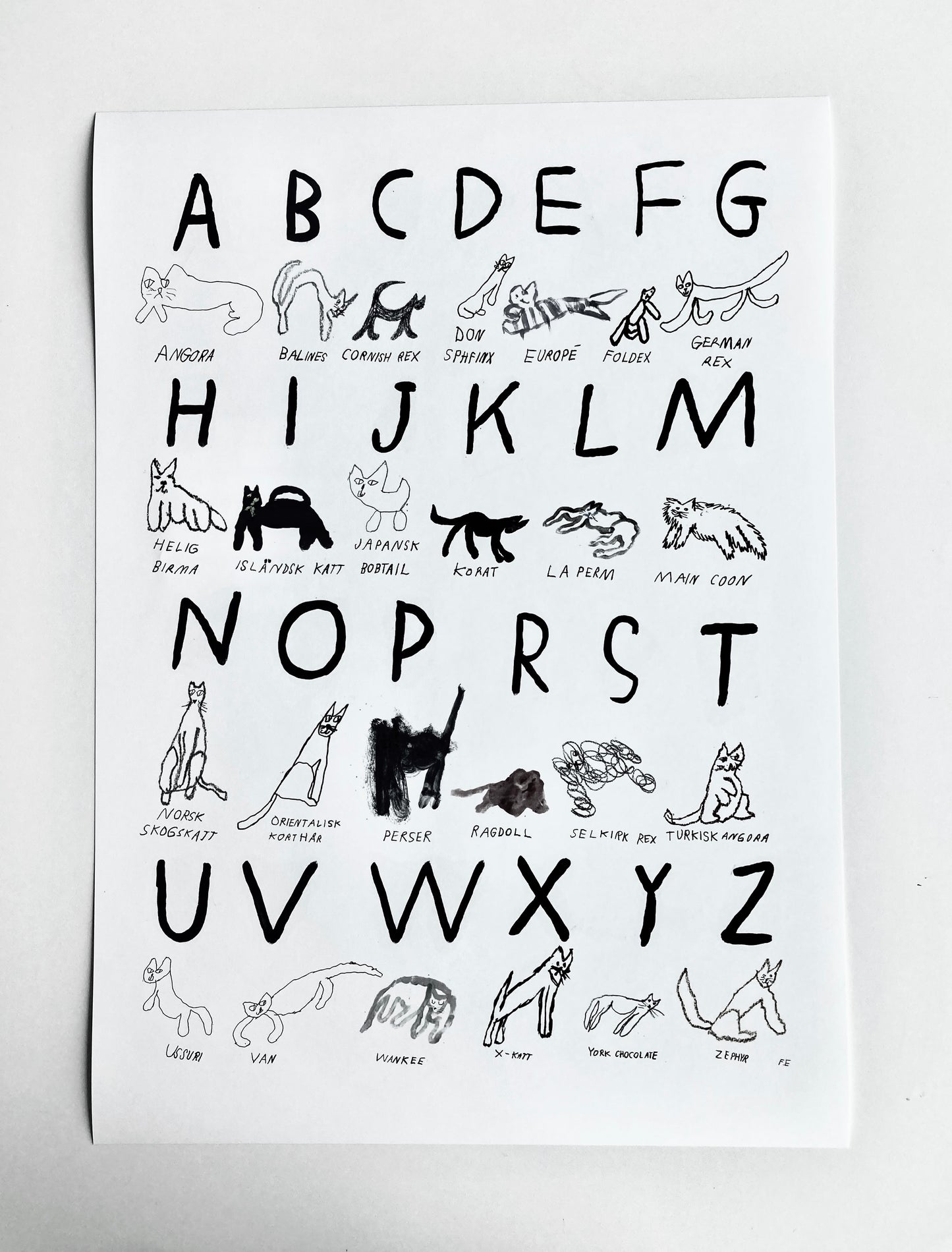 AFFICHE ABC CHAT