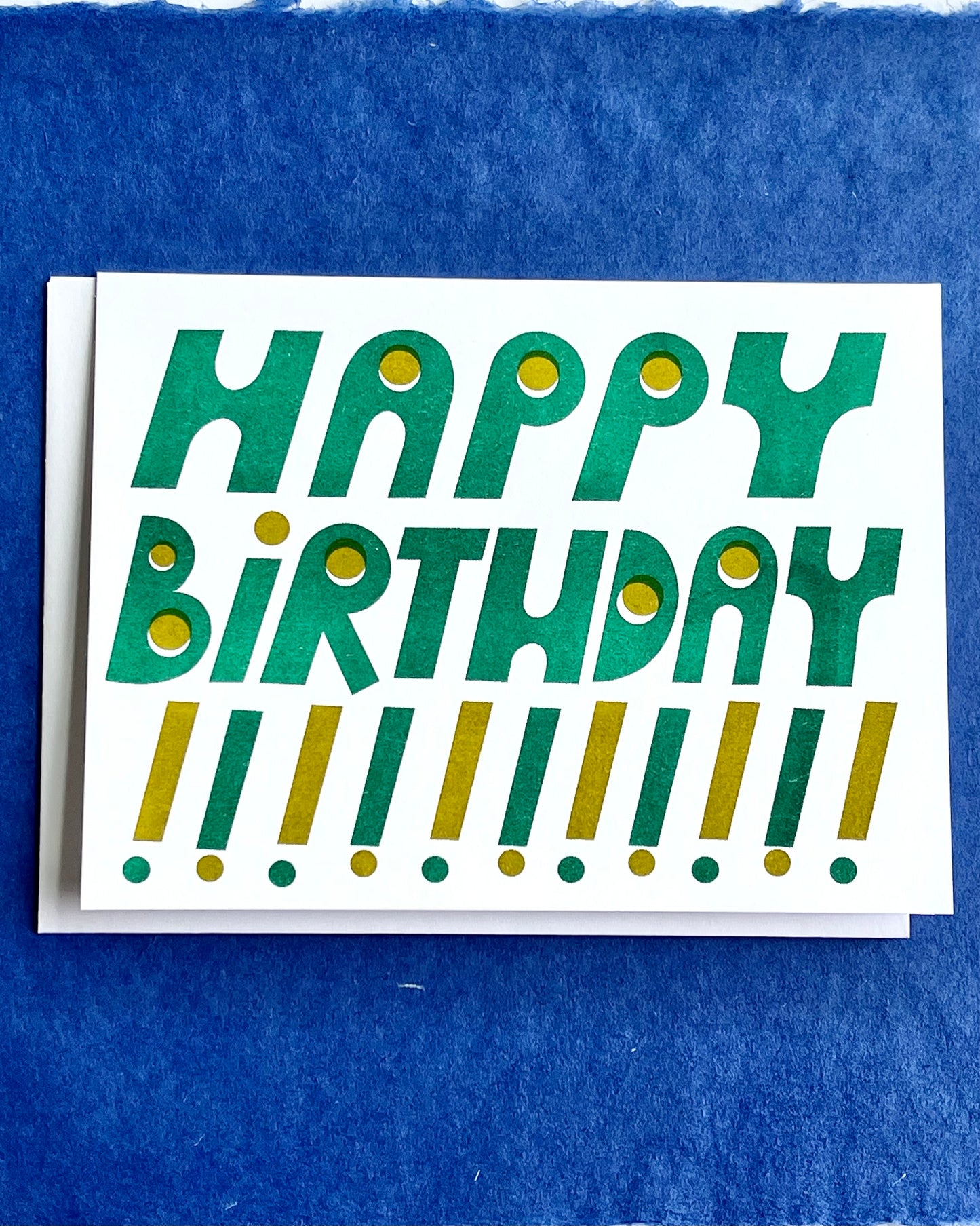 CARTE HAPPY BIRTHDAY VERTE