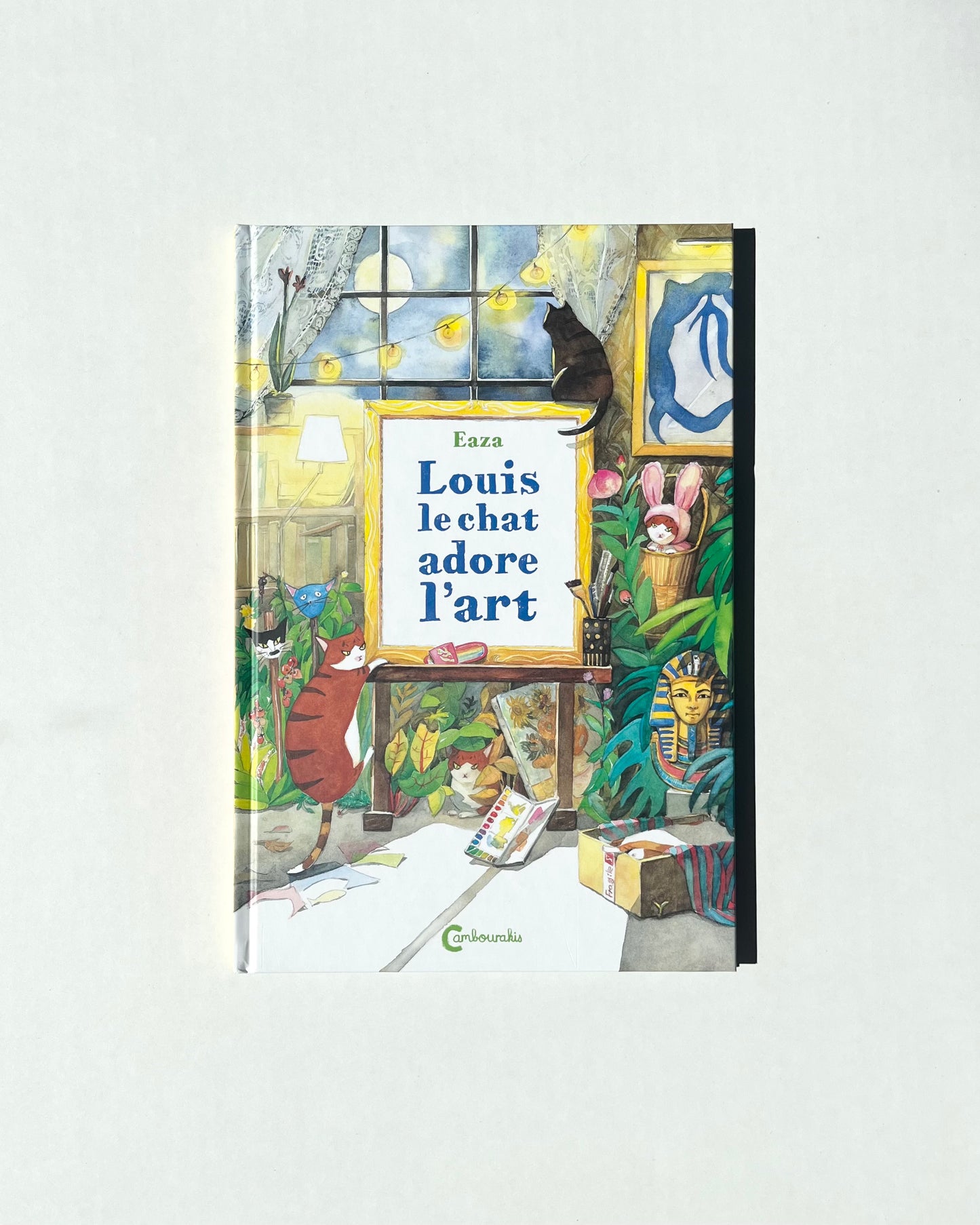 LOUIS LE CHAT ADORE L'ART