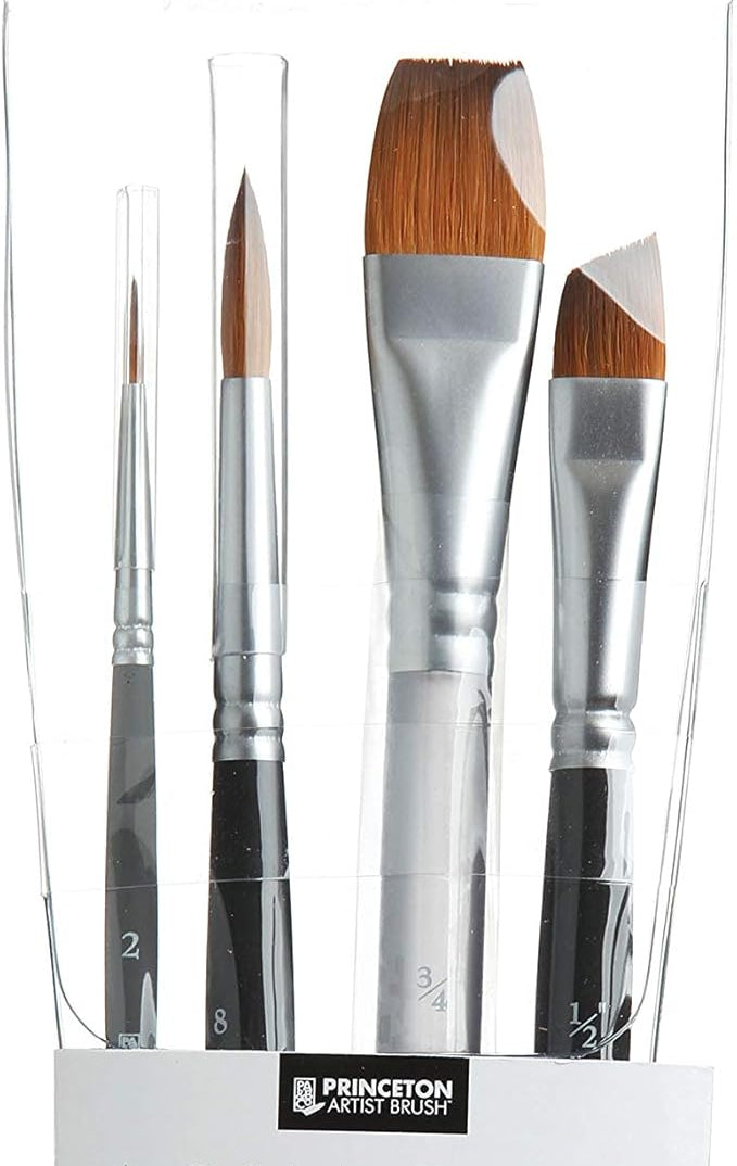 ENSEMBLE DE 4 PINCEAUX RONDS AQUA ELITE 4850