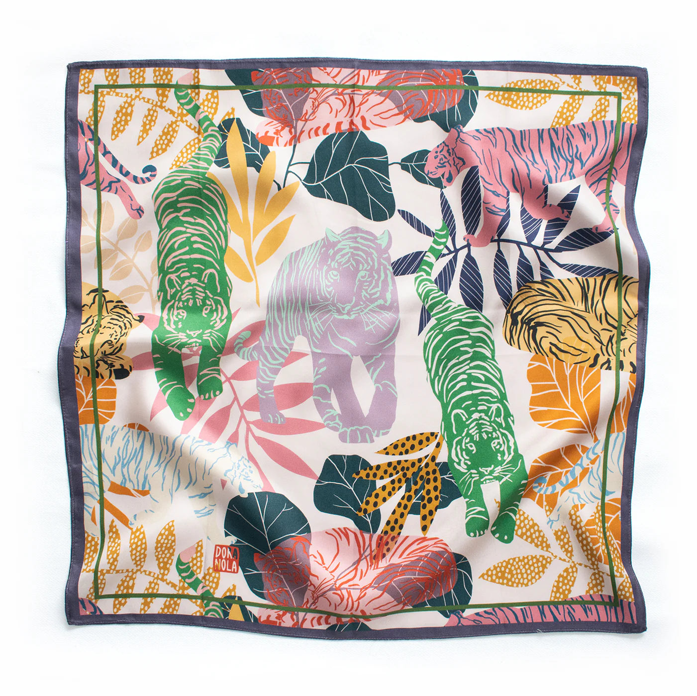 Tigress silk scarf 50