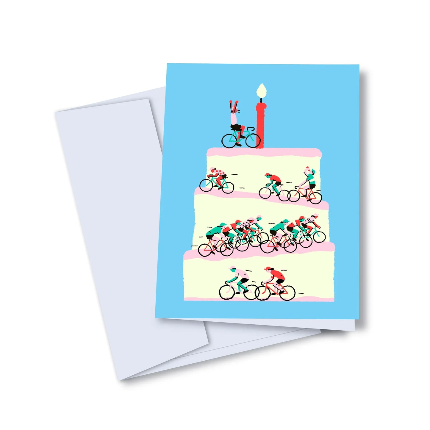 Carte Gâteau cycliste Toutou