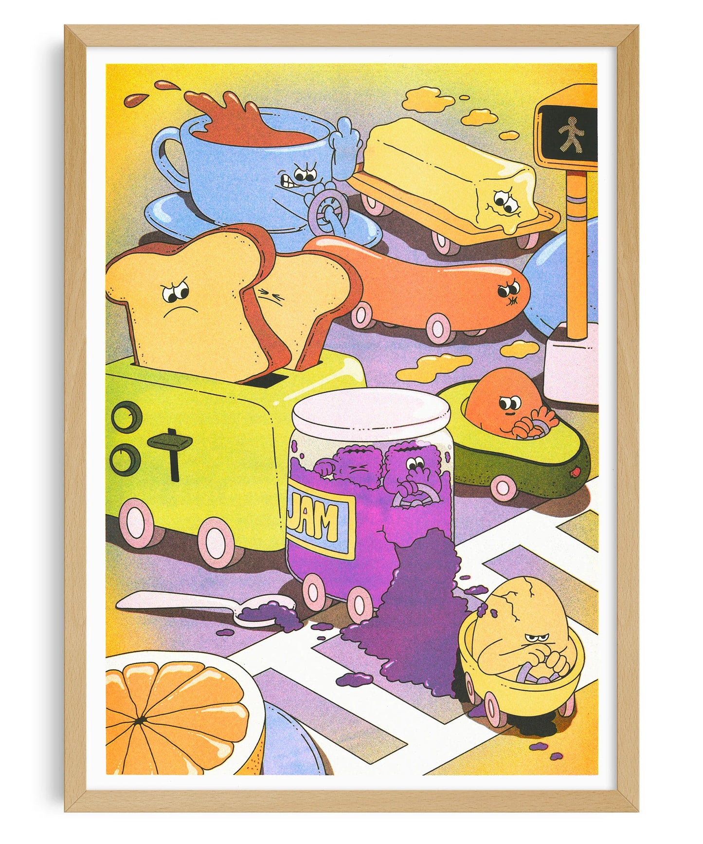 AFFICHE_KIBLIND_LAUREN MARTIN_IF THERE'S A TRAFFIC JAM ON THE WAY TO BREAKFAST