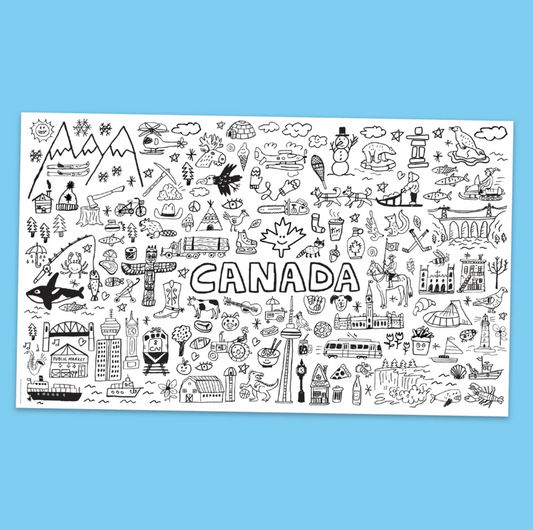 GIANT CANADA COLORING POSTER