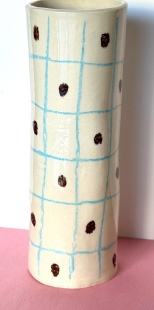 ORÉE - VASE TUBE DAMIER