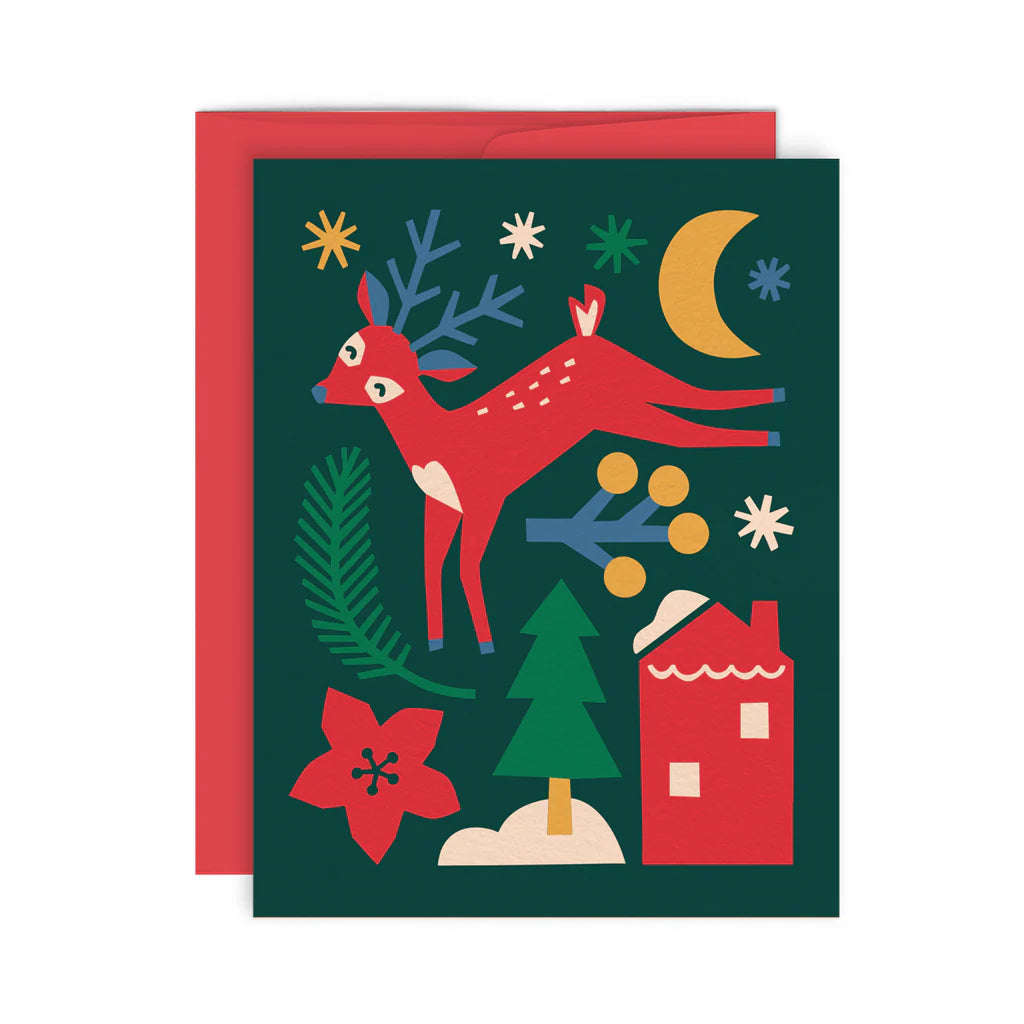 CHRISTMAS REINDEER CARD