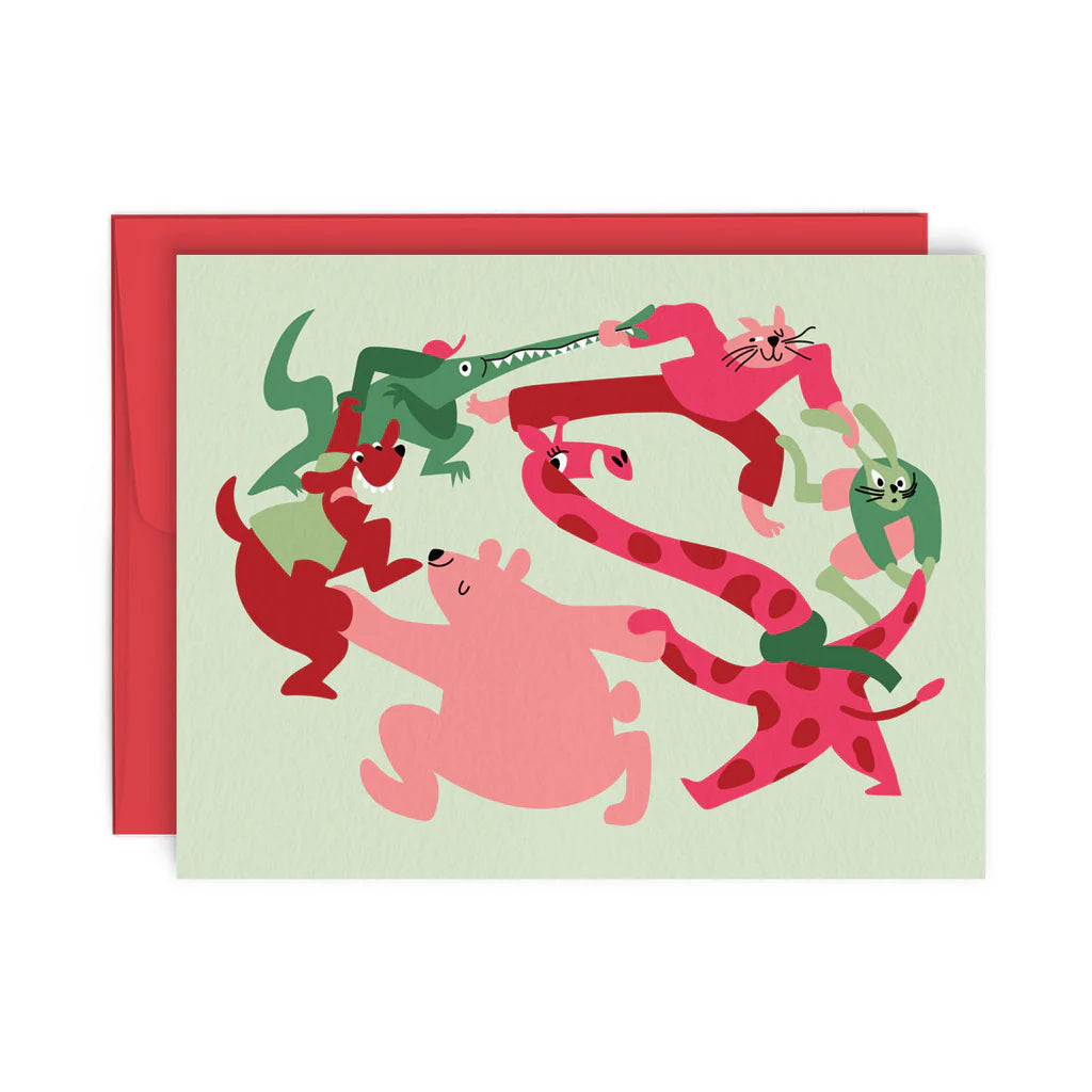 Animal Farandole Card