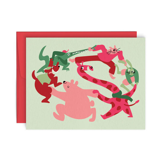 Animal Farandole Card