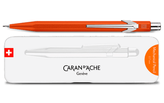PORTE-MINE CARAN D'ACHE ORANGE 0.7 MM