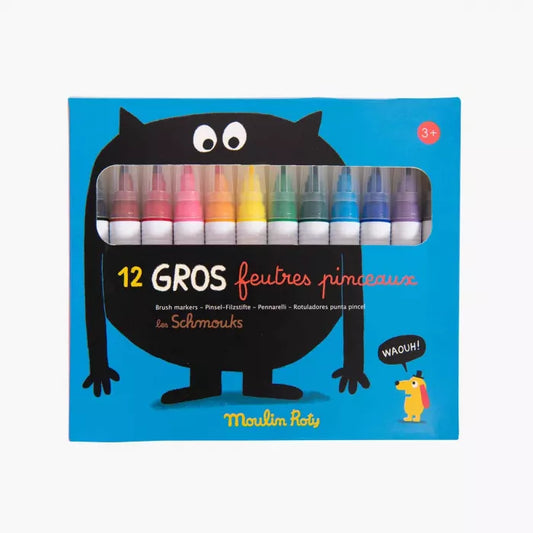12 MOULIN ROTY BRUSH PENS