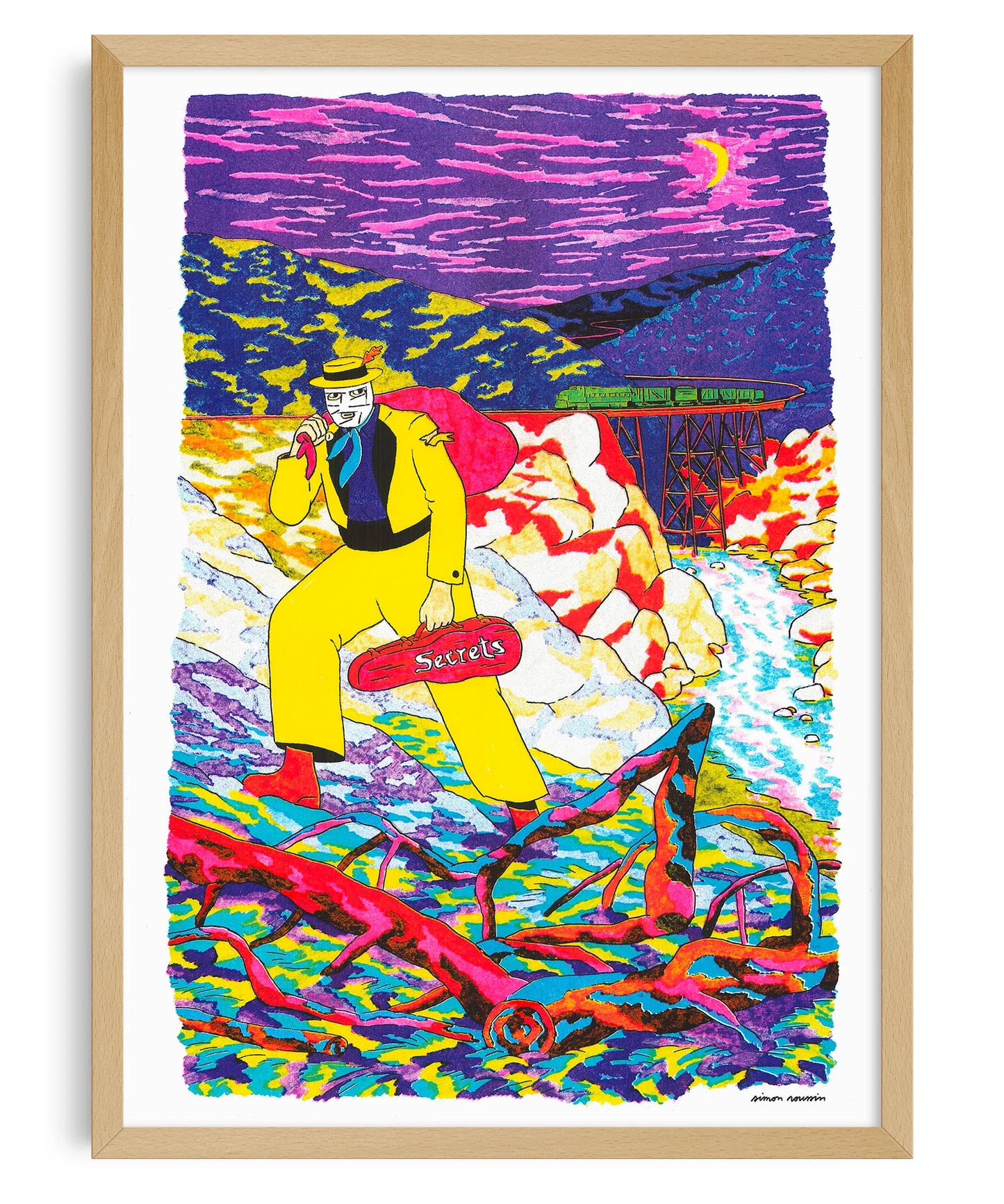 AFFICHE SIMON ROUSSIN - IF I PASS THIS WAY AGAIN