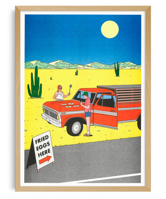POSTER KIBLIND X SIMON BAILLY - IF YOU DON’T HAVE A STOVE, USE A PICKUP