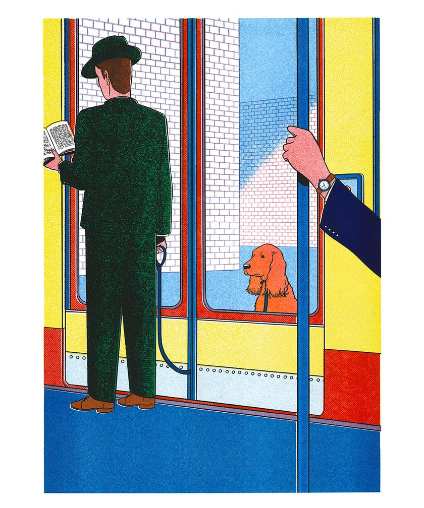 AFFICHE KIBLIND X SIMON BAILLY - LE MÉTRO