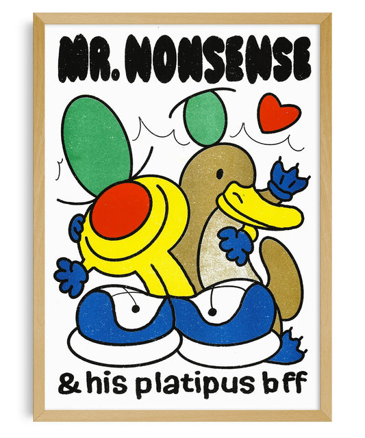 KIBLIND POSTER - MONSIEUR BIZARRE AND HIS PLATYPUS BFF