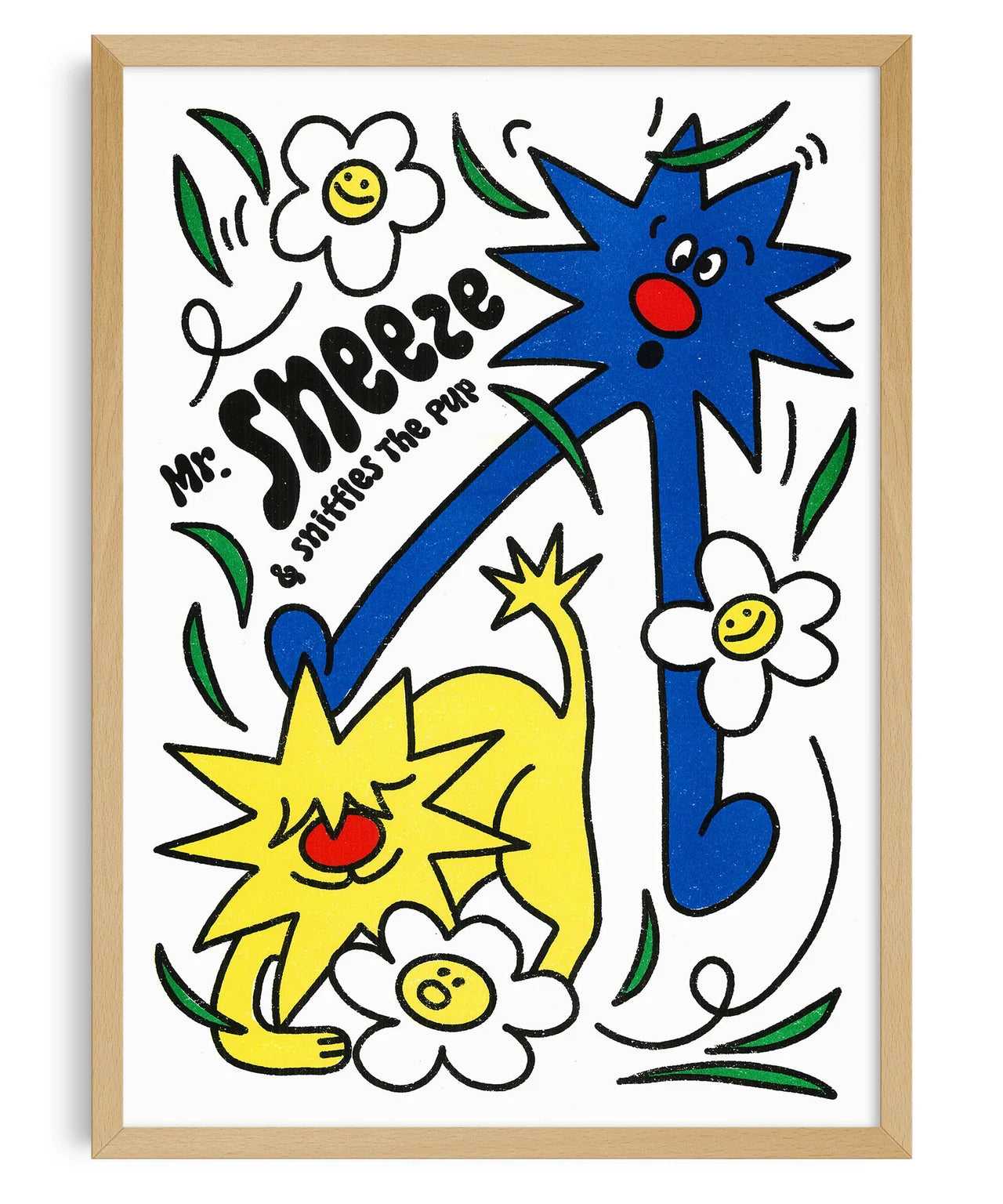 AFFICHE KIBLIND MR SNEEZE & SNIFFLES THE PUP