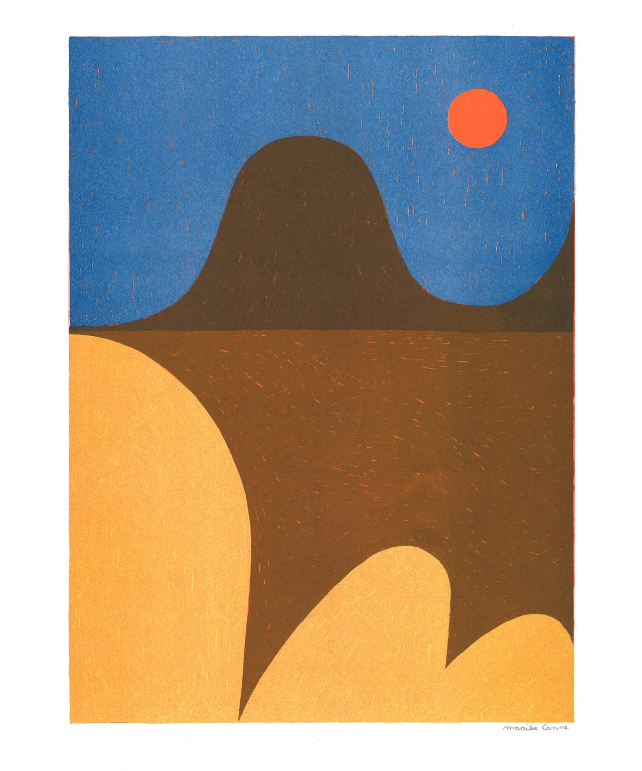 AFFICHE KIBLIND X MAAIKE CANNE - DESERT SUN 2