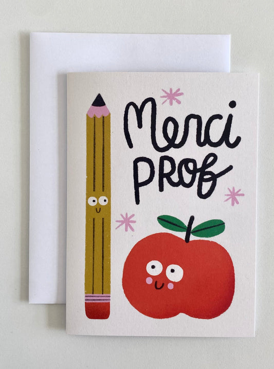 CARTE MERCI PROF