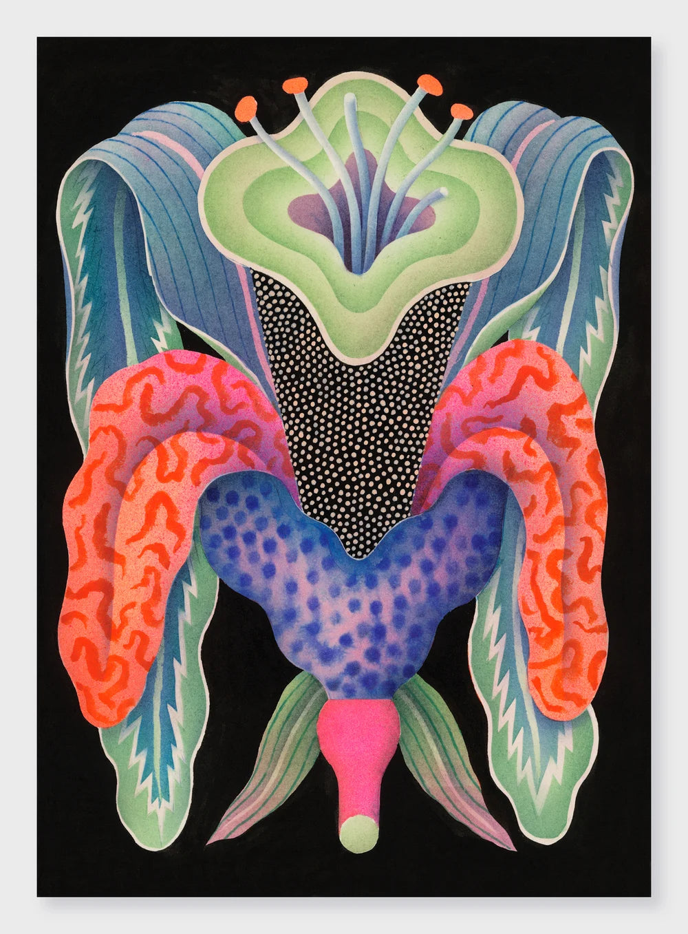 BJORN LIE_RHINESTONE FLOWER POSTER