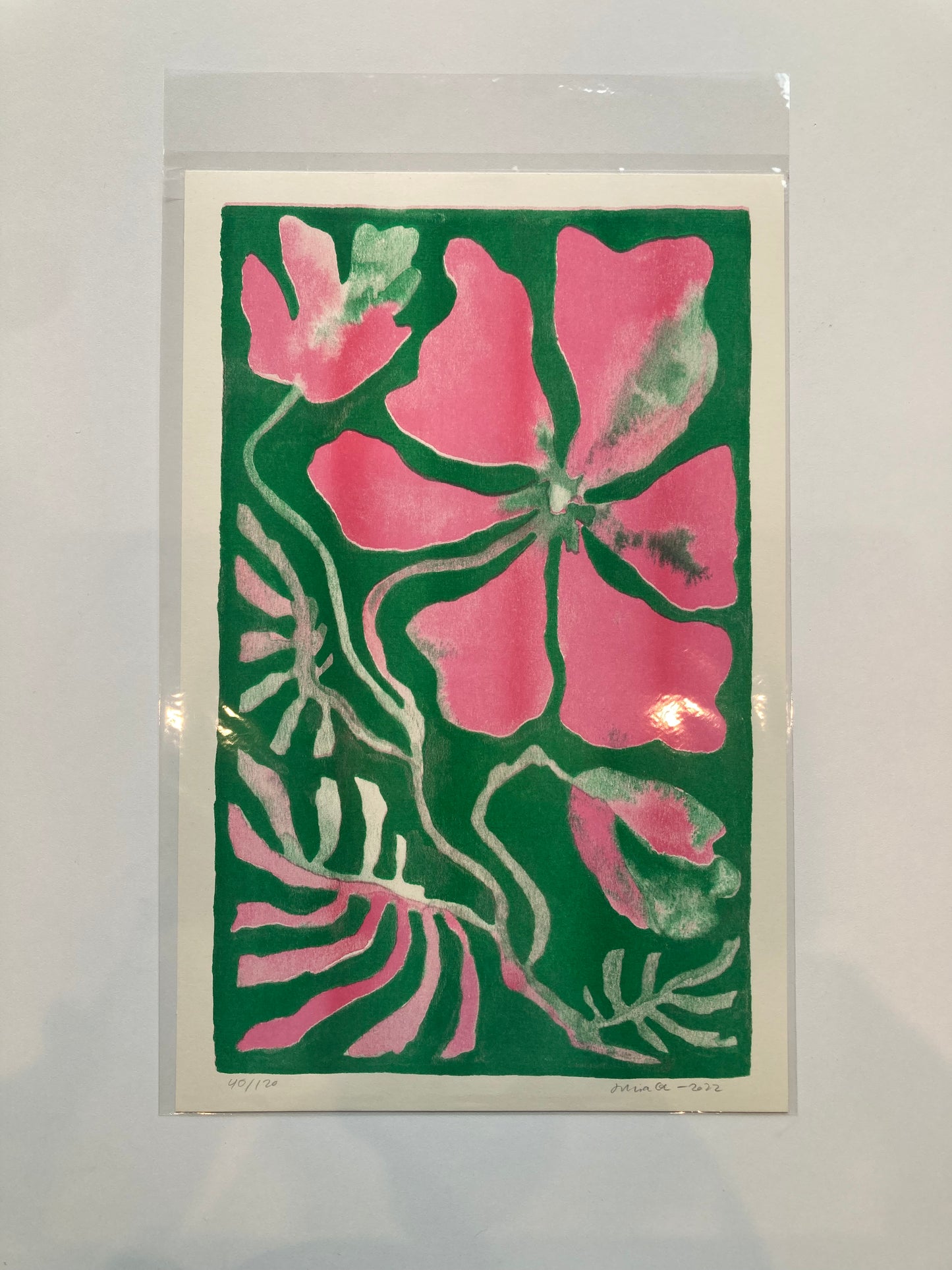 AFFICHE JULIA GR_FLEURS ROSES