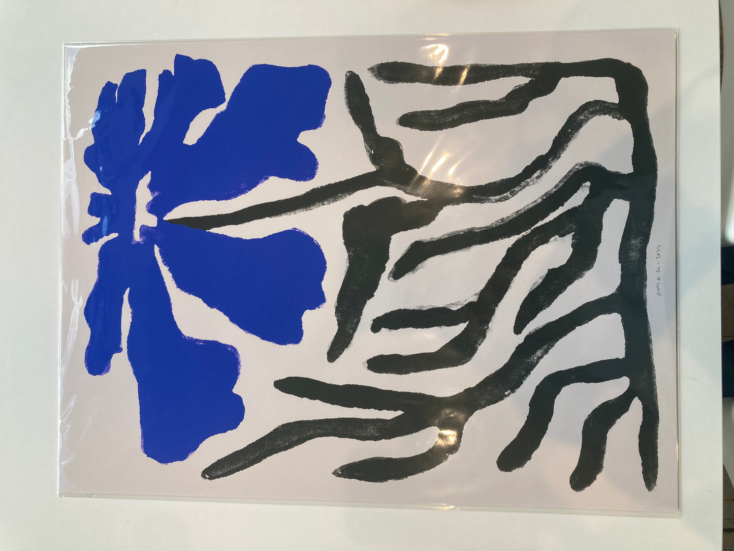 AFFICHE JULIA GR_FLEUR BLEUE