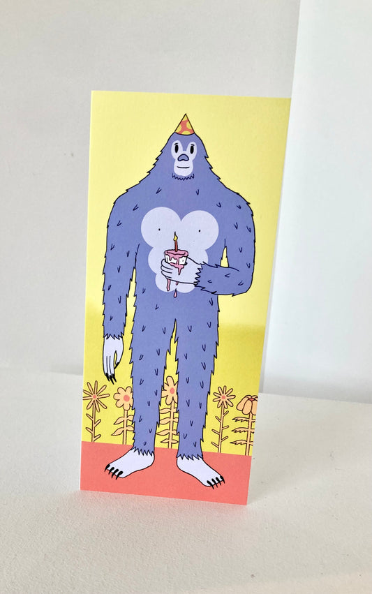 CARTE FÊTE AU YETI