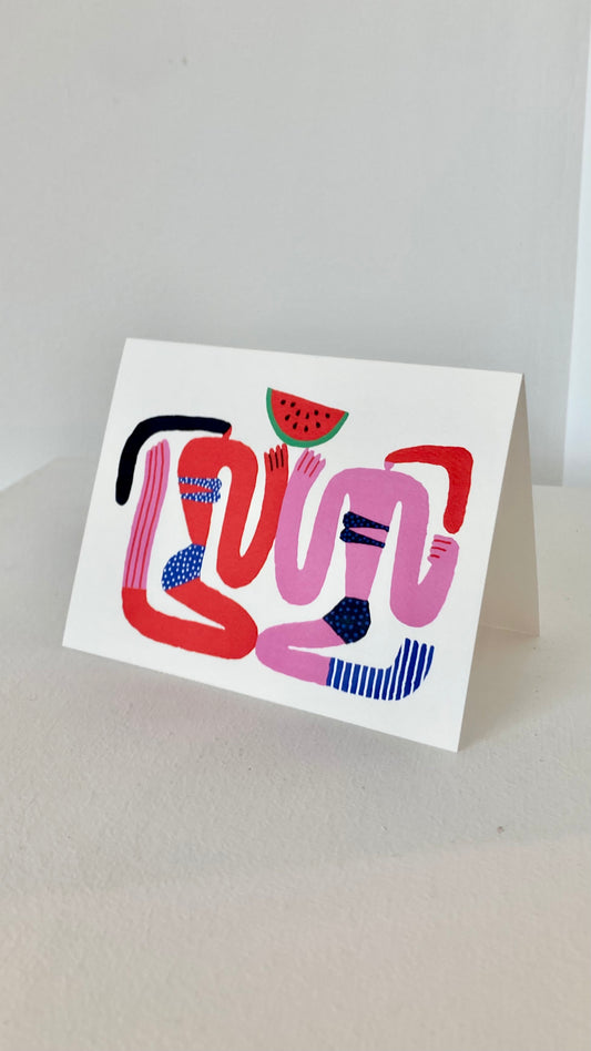 CARTE BIKINI MELON D'EAU