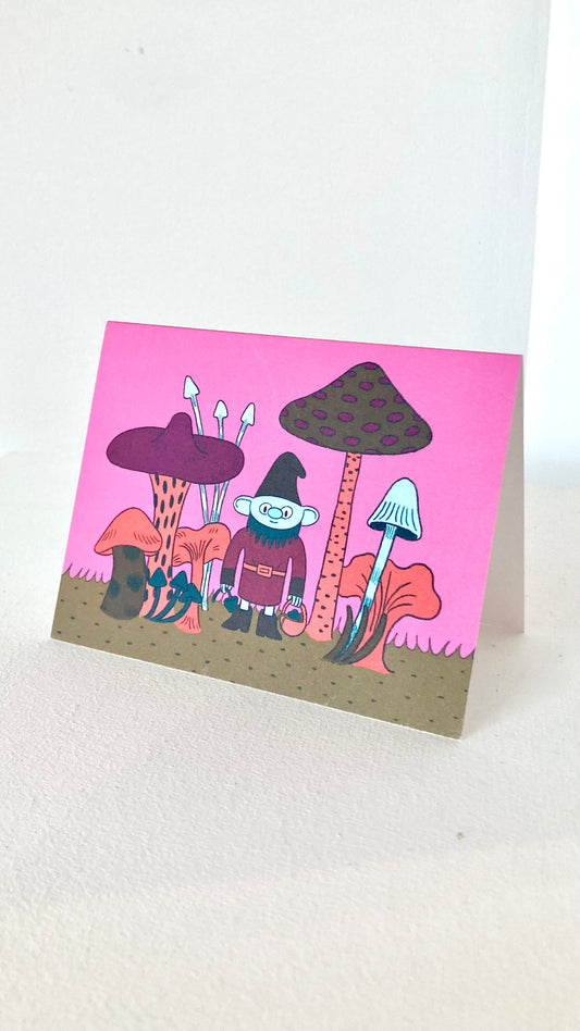 CARTE GNOME CHAMPIGNONS