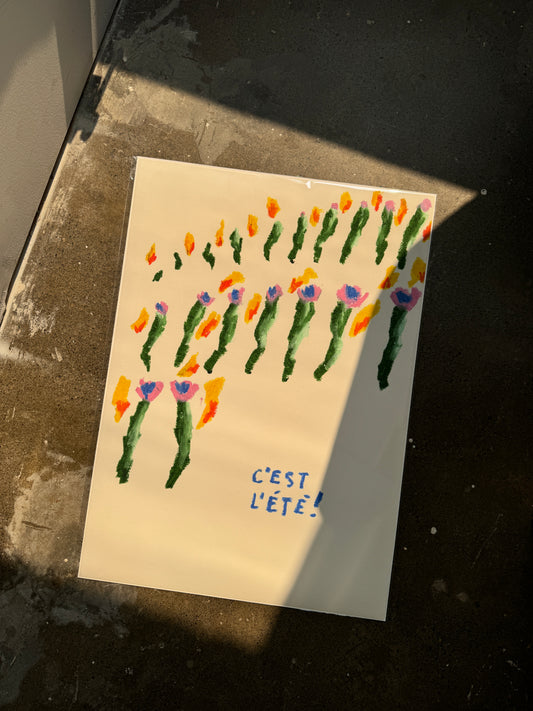 AFFICHE C'EST L'ÉTÉ