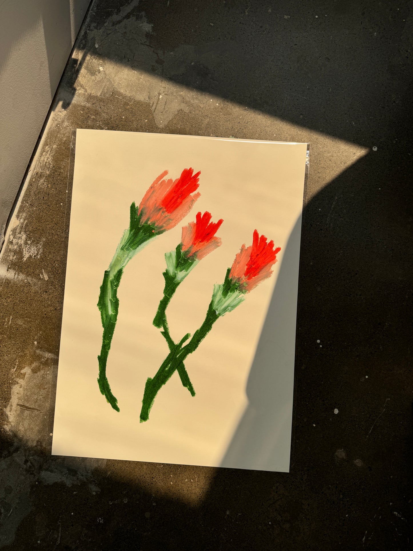 AFFICHE 3 FLEURS