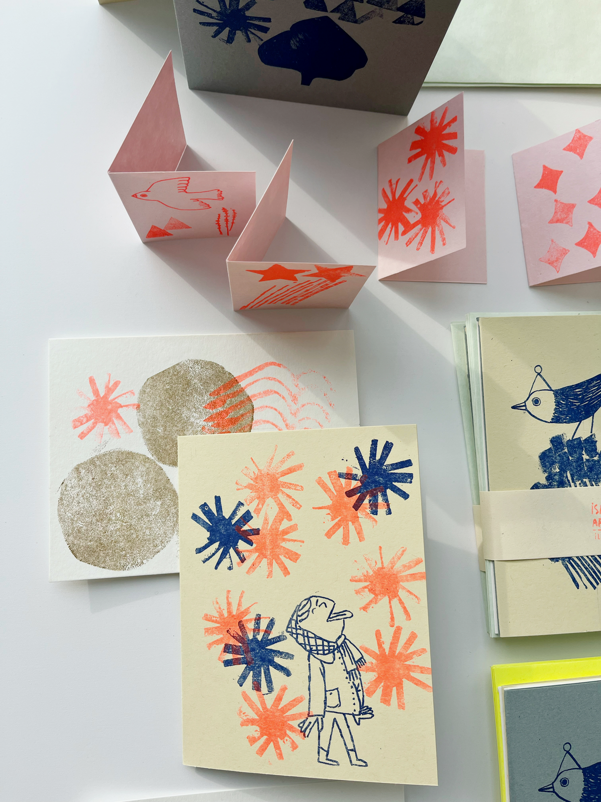 Atelier confection de cartes de souhaits en riso  — 3 décembre