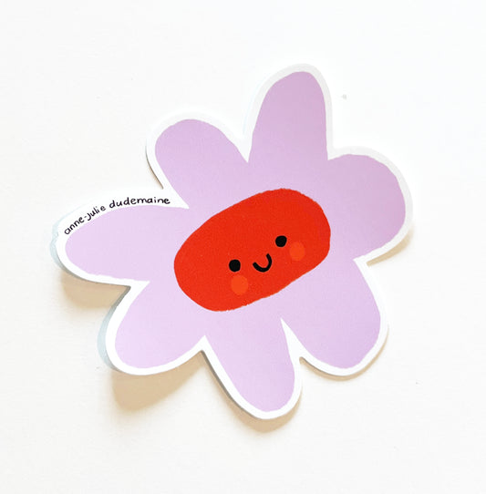 AUTOCOLLANT FLEUR SOURIRE #2