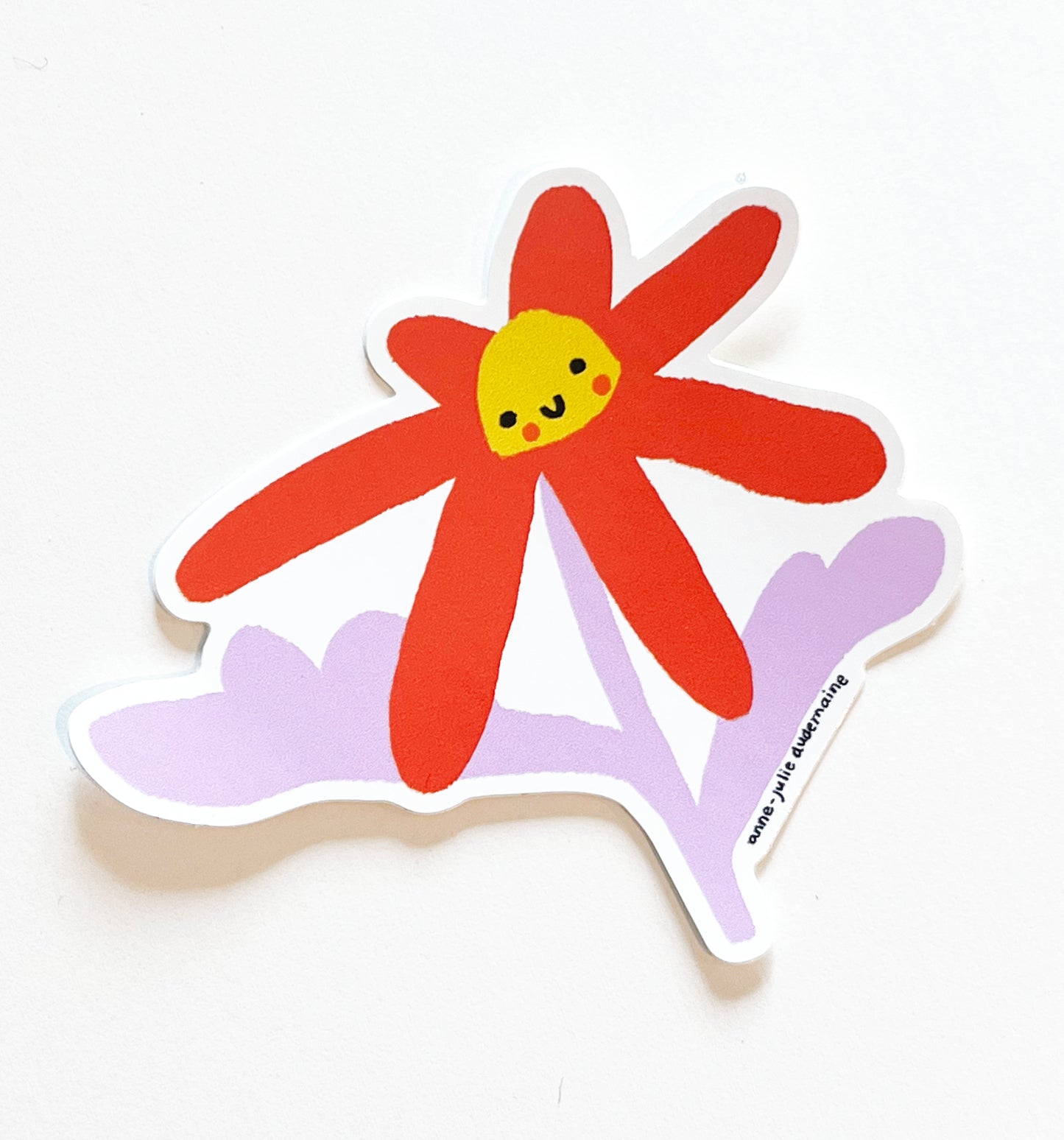 AUTOCOLLANT FLEUR SOURIRE #1