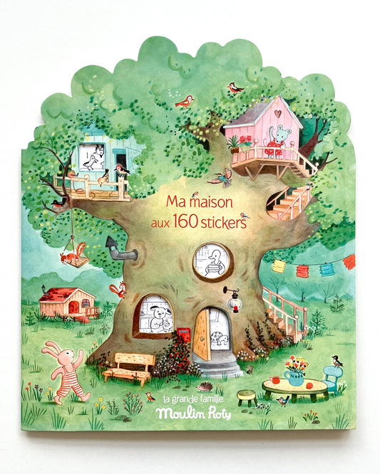 MA MAISON AU 160 STICKERS - LIVRE A COLORIER