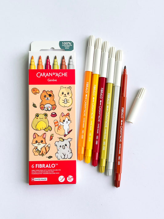 FEUTRES FIBRALO CARAN D’ACHE - ANIMAUX
