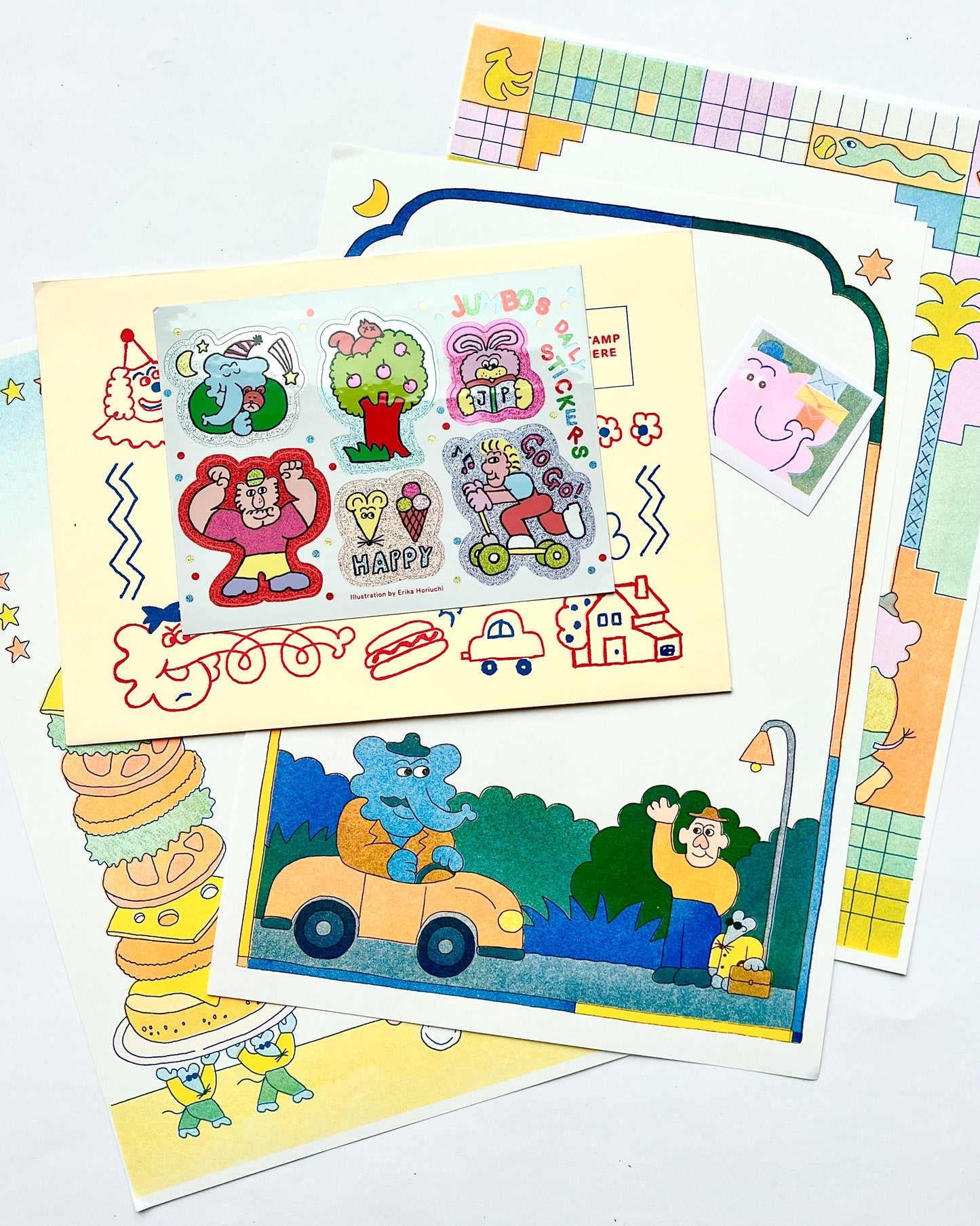 ENSEMBLE DE PAPIER À LETTRE JUMBO PRESS