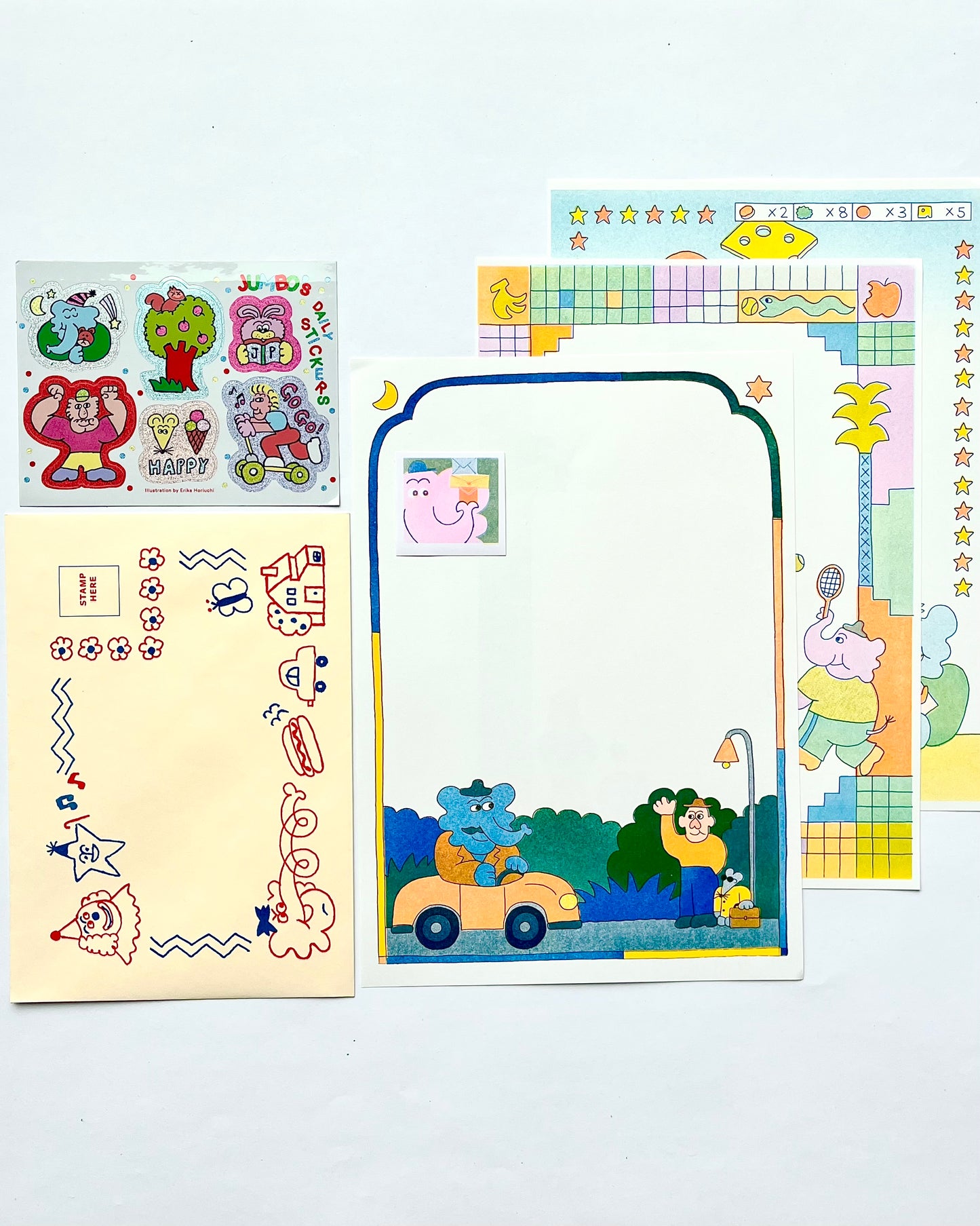 ENSEMBLE DE PAPIER À LETTRE JUMBO PRESS
