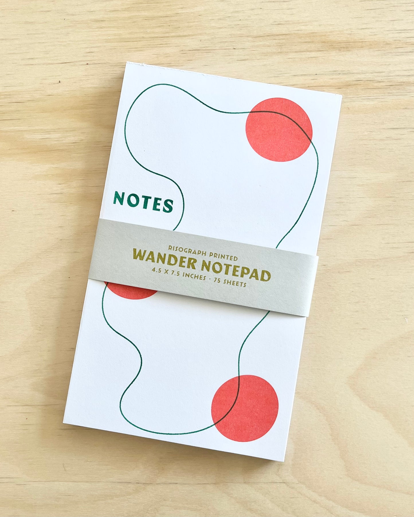 BLOC-NOTE WANDER - ROUGE
