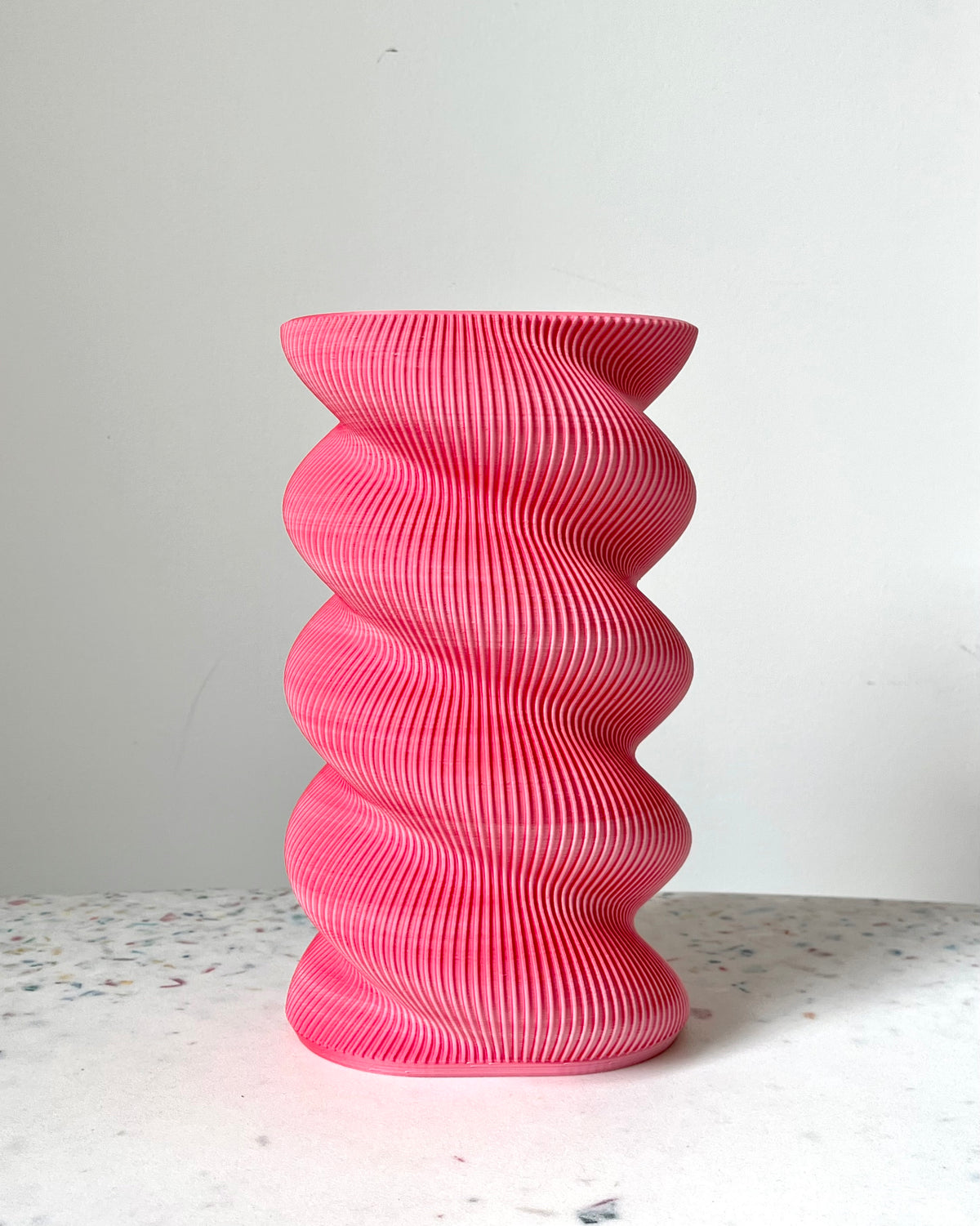 VASE SWIRL MORNA DEUX COULEURS - GRAND