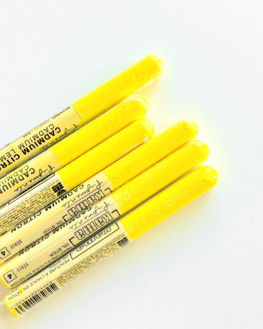 BÂTON À L’HUILE JAUNE CADMIUM CITRON