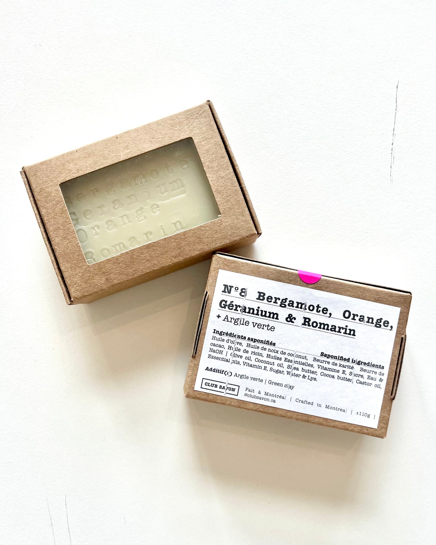 SAVON NO 8 - BERGAMOTE, ORANGE, ROMARIN