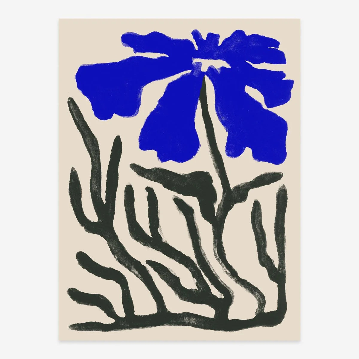 POSTER JULIA GR_BLUE FLOWER